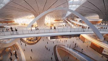 航拍的北京大兴机场,逛逛北京大兴机场