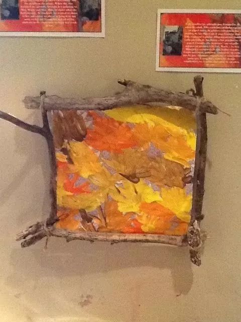 幼儿园用干树枝做成的手工,树枝创意100种手工画幼儿园