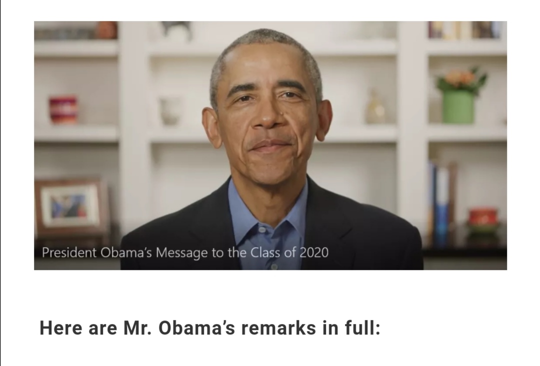 奥巴马2020毕业演讲完整版,奥巴马感恩节演讲英文范文