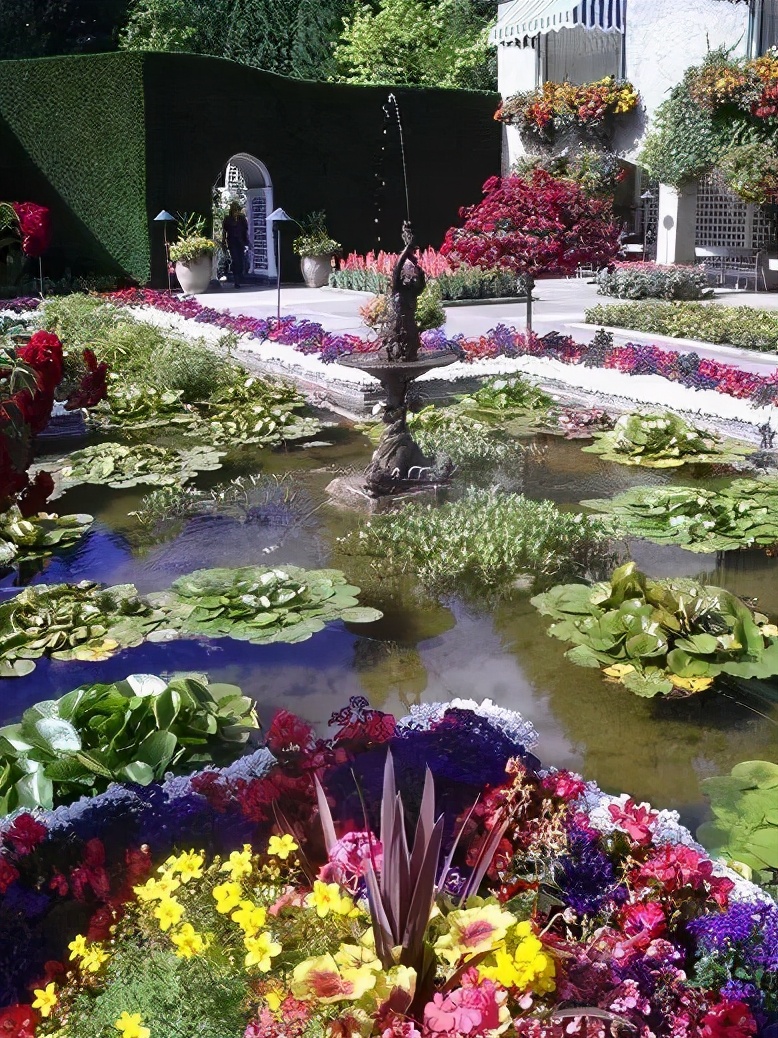 布查德花园的秋冬季,全球最美花园布查特花园