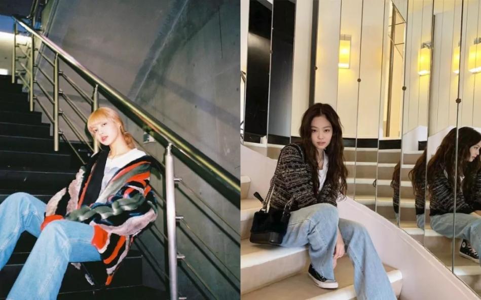 夏季高腰阔腿牛仔裤穿搭女,高腰牛仔裤女阔腿梨形身材