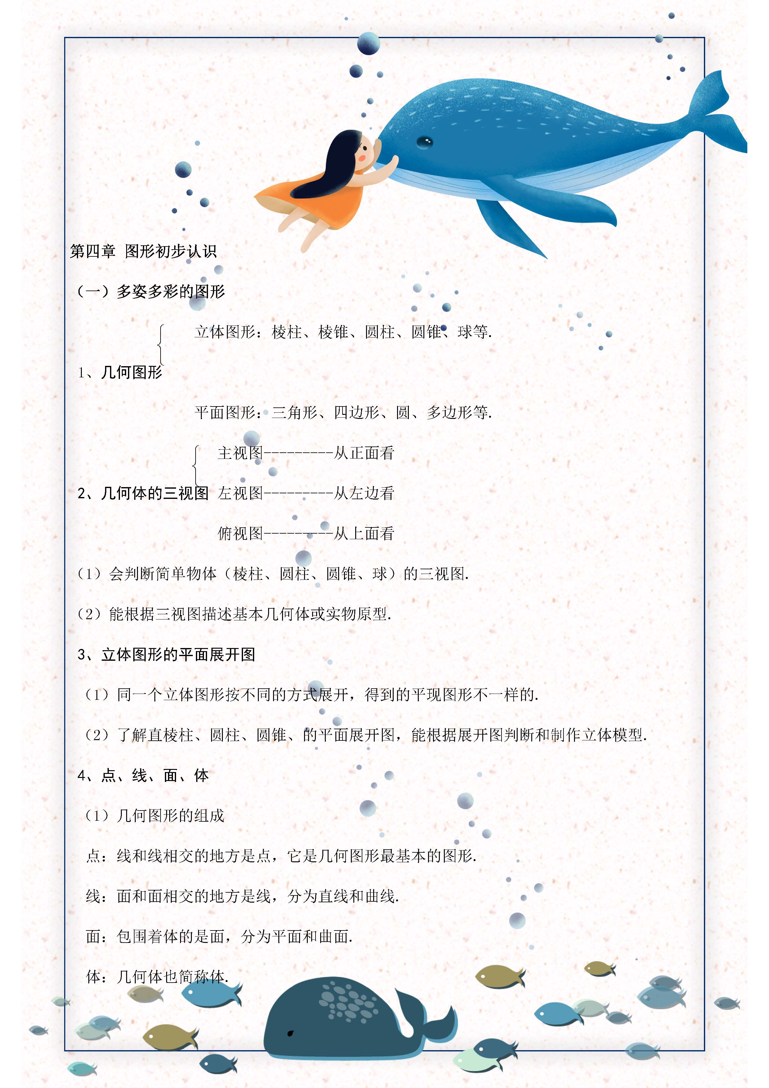 七年级数学上册必背知识点人教版,七年级数学上册人教版知识点总结