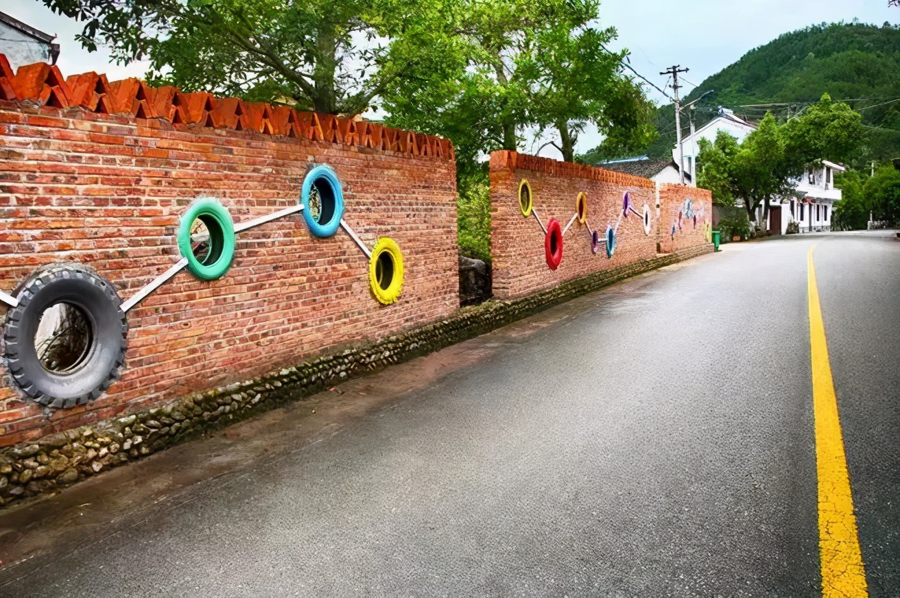 农村小院围墙设计花式围墙,围墙的设计效果图大全集