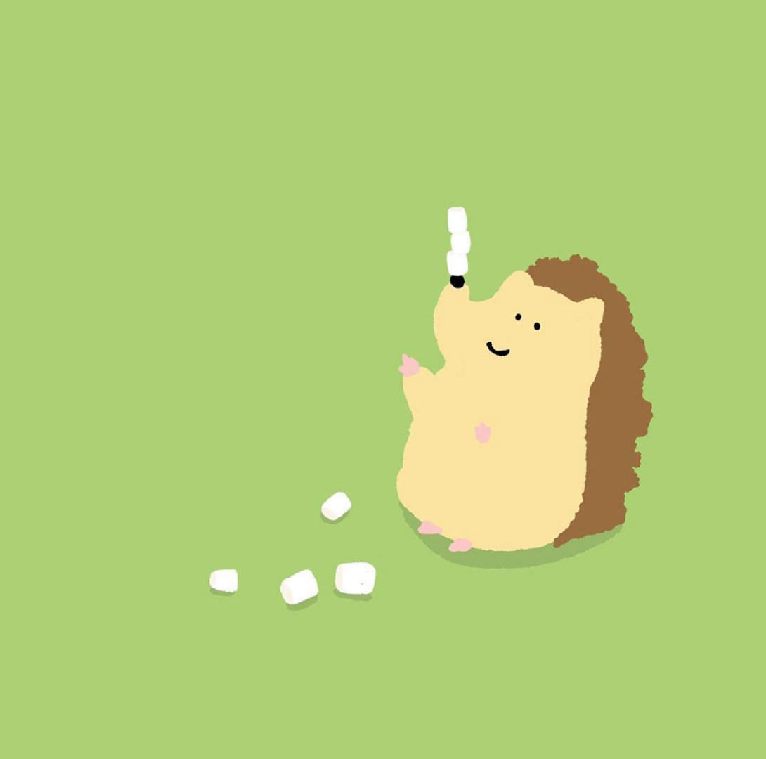 刺猬头卡通图片,小刺猬头像可爱卡通动漫