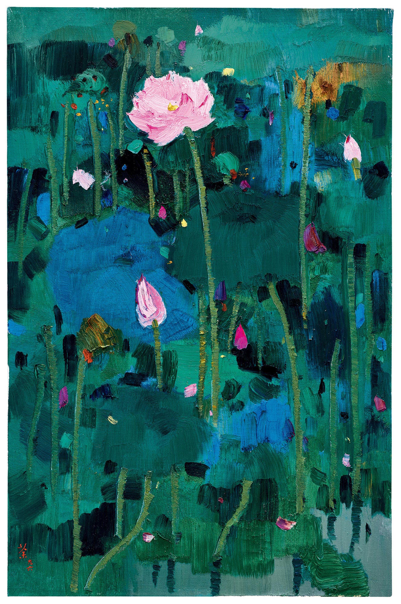 吴冠中油画50幅,吴冠中的三幅画