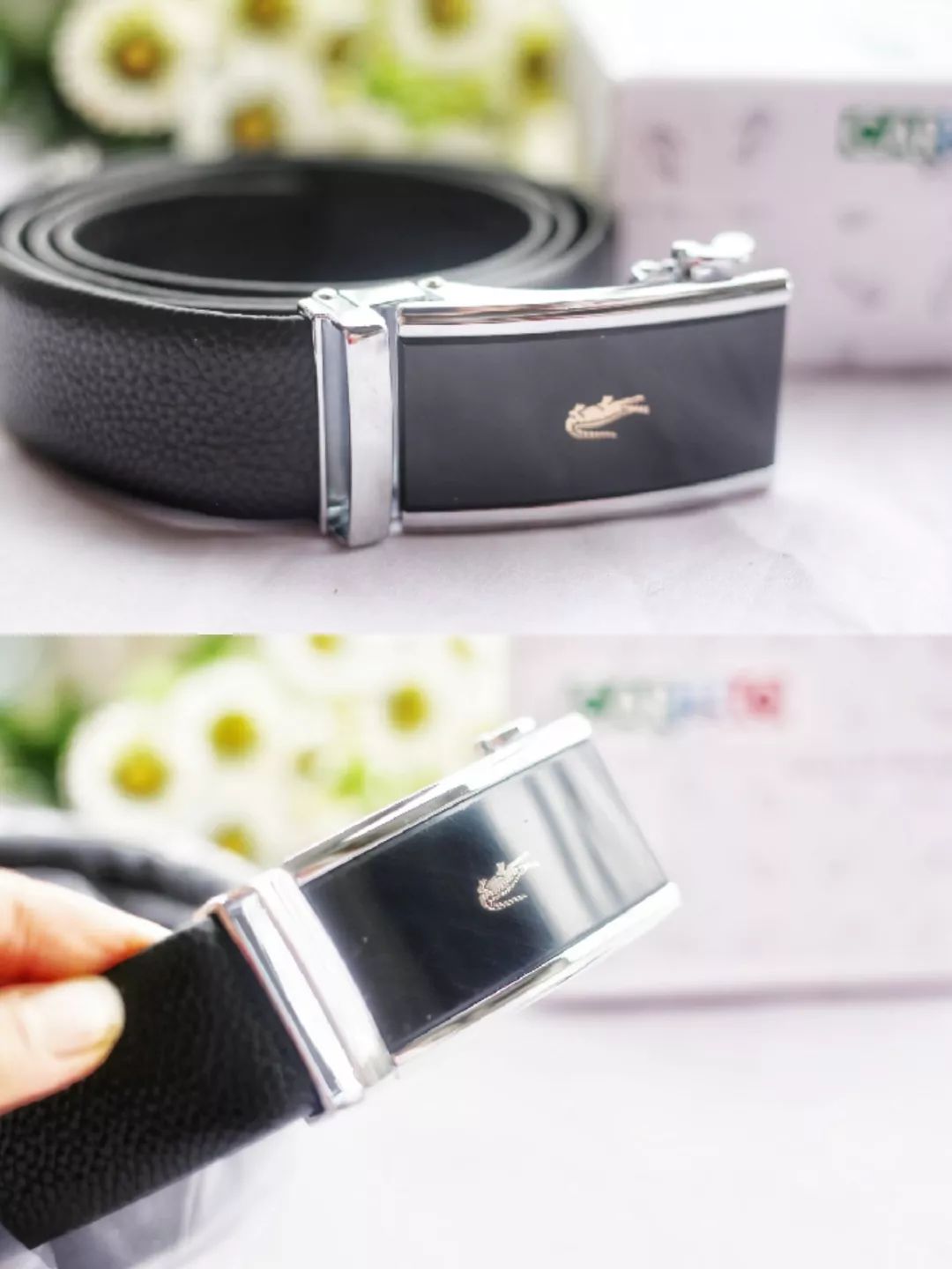 鳄鱼皮带搭配男士,送男朋友腰带推荐小众轻奢