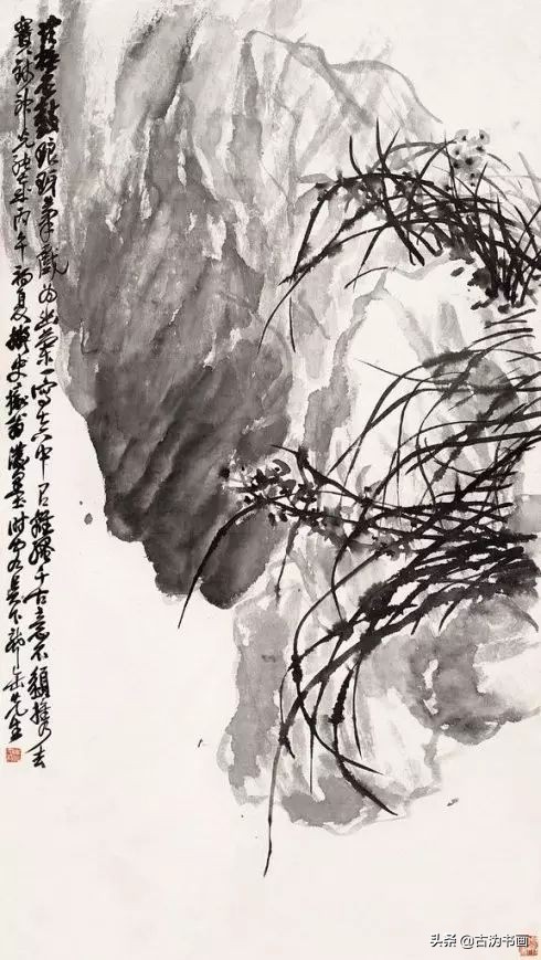 徐湛国画兰花技法教学,国画兰花入门技法