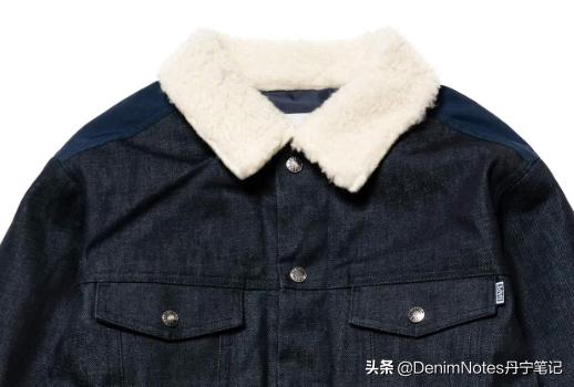日本原宿潮牌猿人头Bape推出多材质拼接牛仔夹克