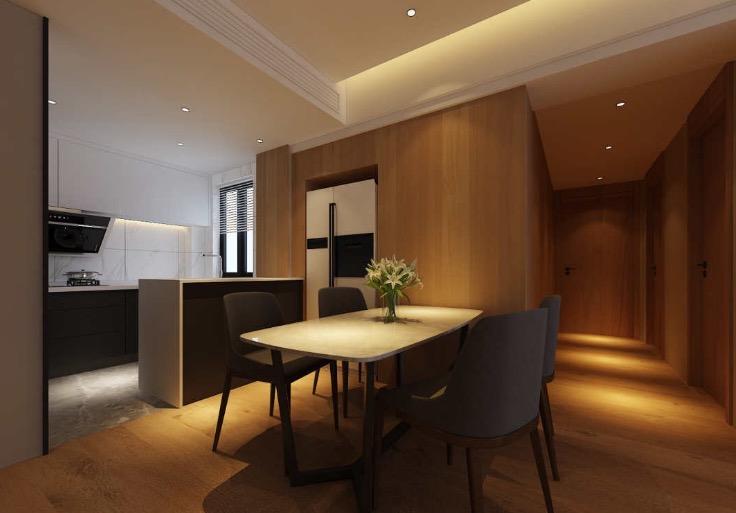 原木色极简家,黑白原木极简风格