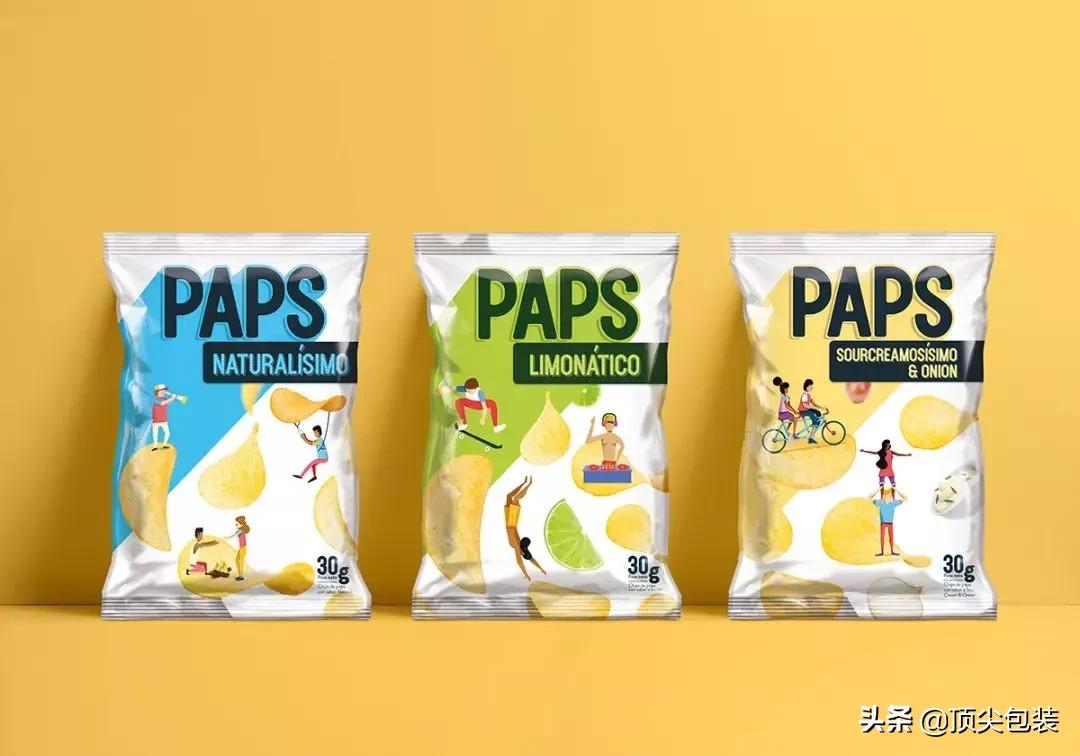 有创意的薯片包装,薯片包装风格