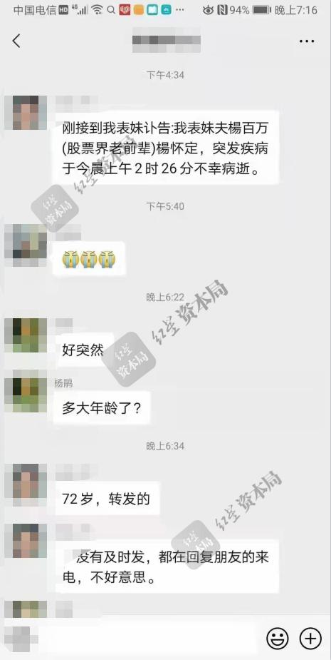 中国第一股民杨百万生平,第一股民杨百万传奇落幕