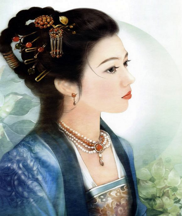 红颜如玉---德珍彩绘经典美女画