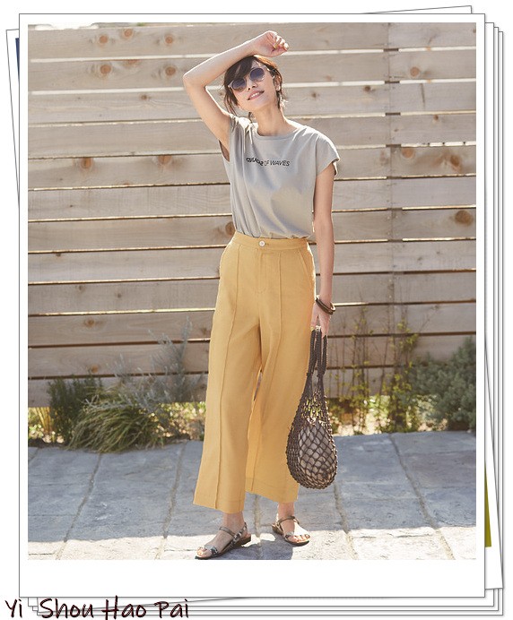 阔腿裤夏季搭配的衣服,阔腿裤夏季版搭配衣服