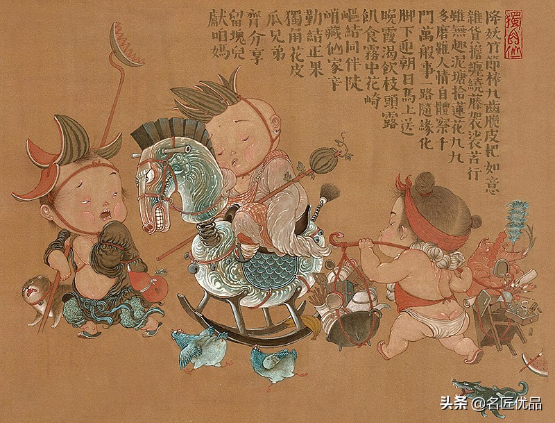 明子原创：《独角仙西游戏系列》第一弹“悟空”脸上的红三角亮了