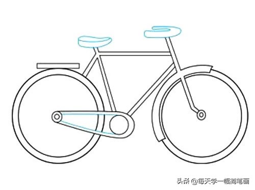 骑自行车的人怎么画简笔画,怎样画自行车简笔画简单又漂亮
