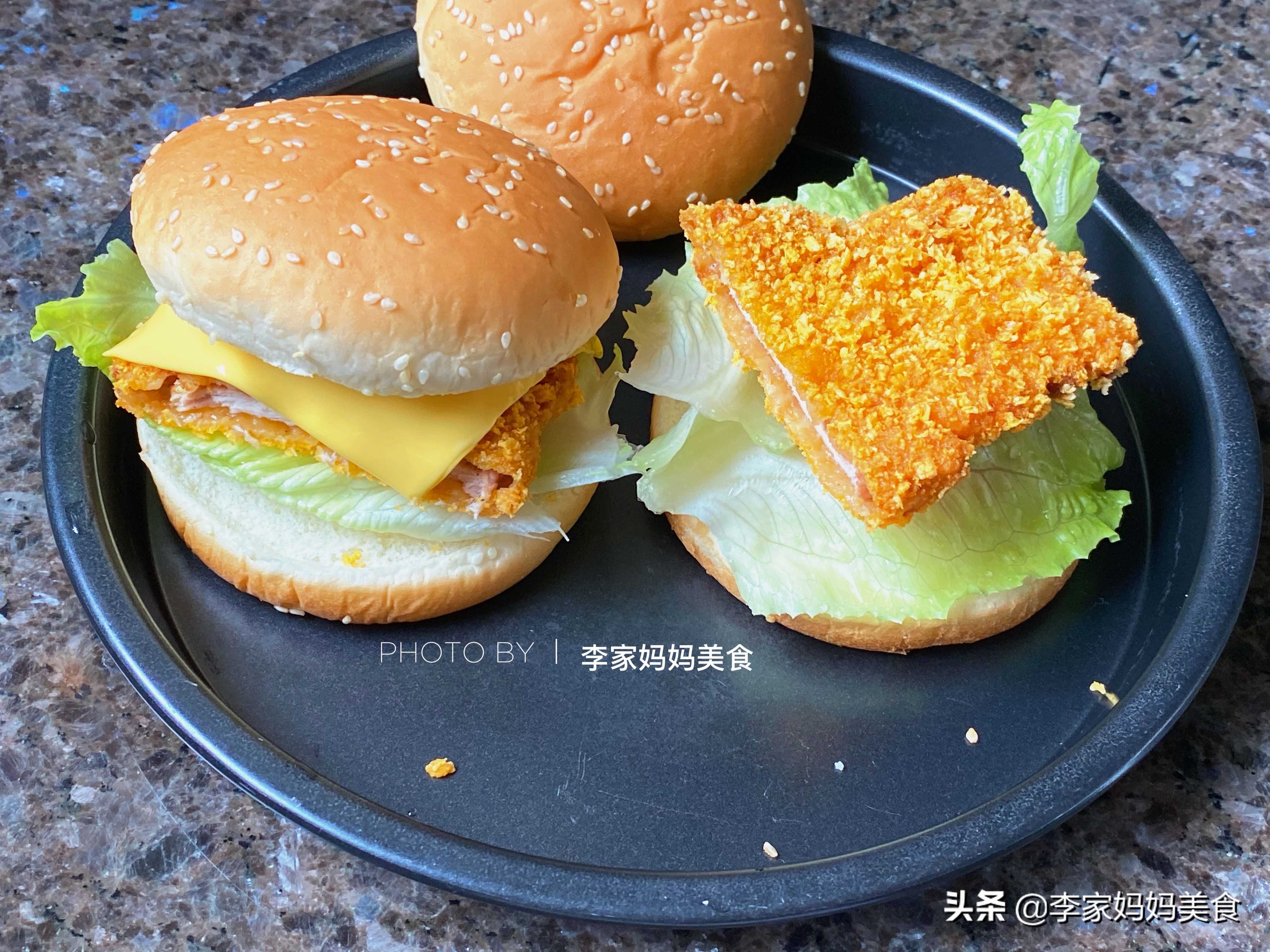 小孩子都会做的汉堡怎么做,汉堡超简单家庭版做法