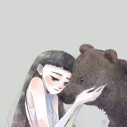 彩铅手绘动漫人物插画,彩铅人物画法作品欣赏