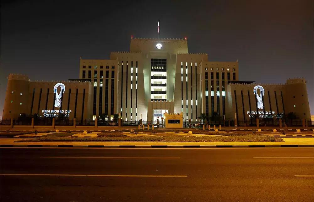 2022年卡塔尔世界杯logo图片,卡塔尔世界杯会徽矢量图