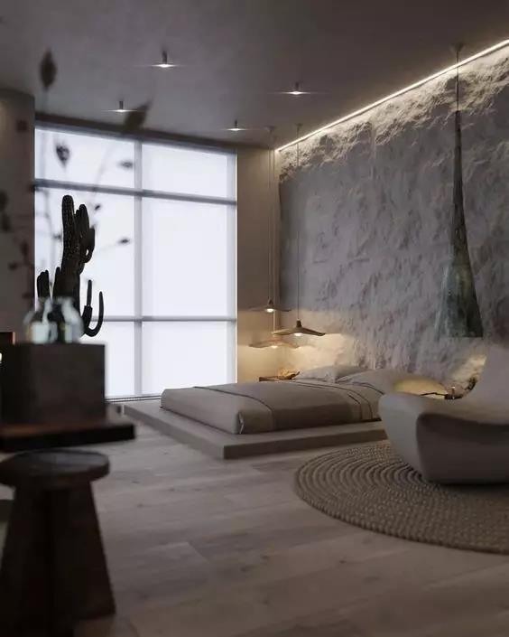 小卧室不用床只用床垫,房间只放一个床垫睡