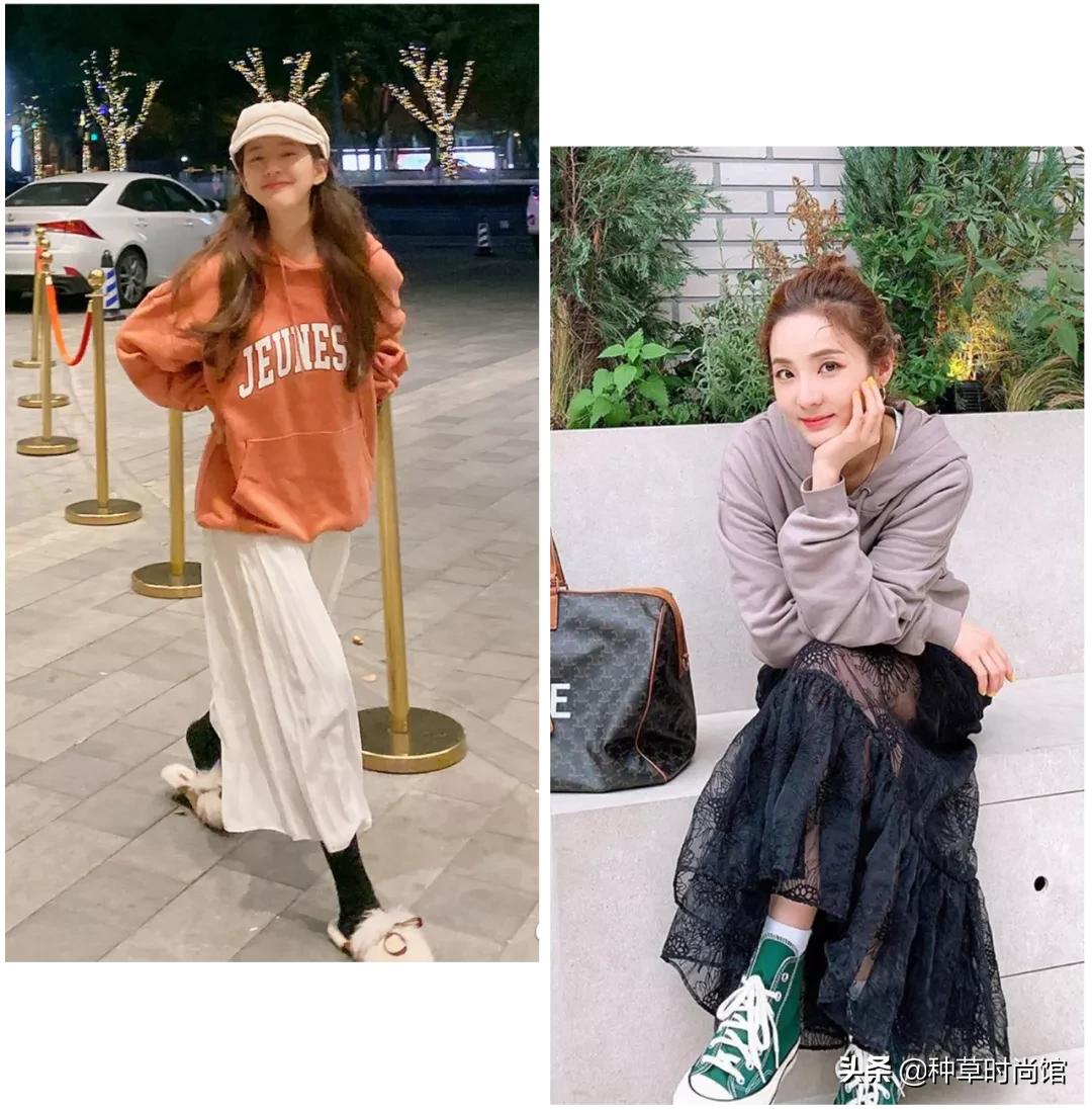 秋冬新款上新卫衣穿搭,今年秋款卫衣的流行款式