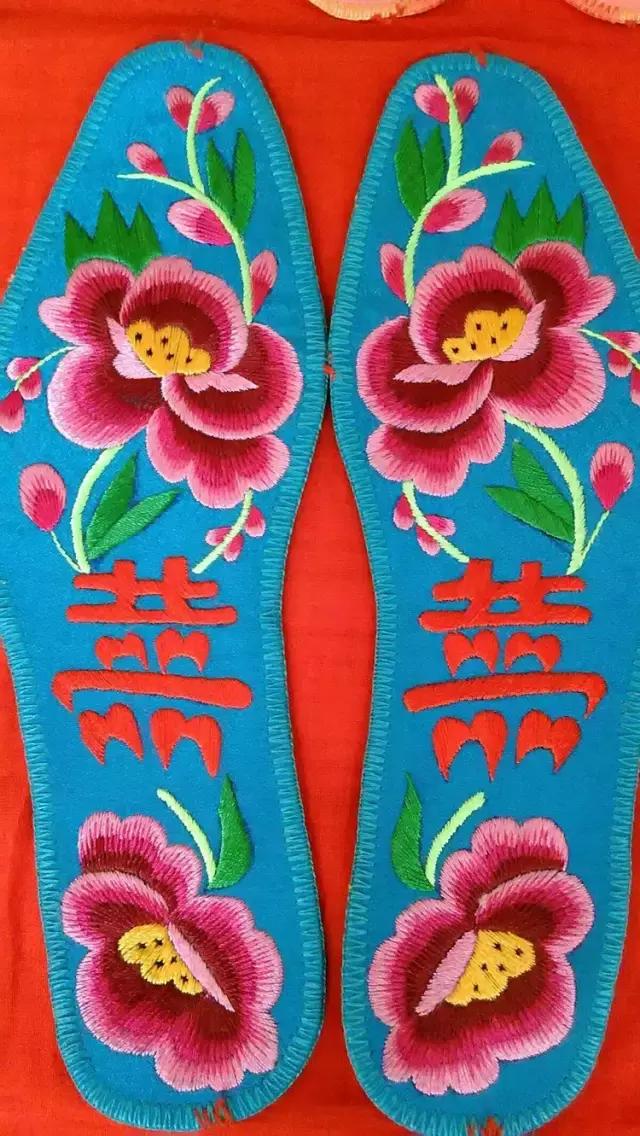 刺绣鞋垫图案大全图解,刺绣各种鞋垫图案