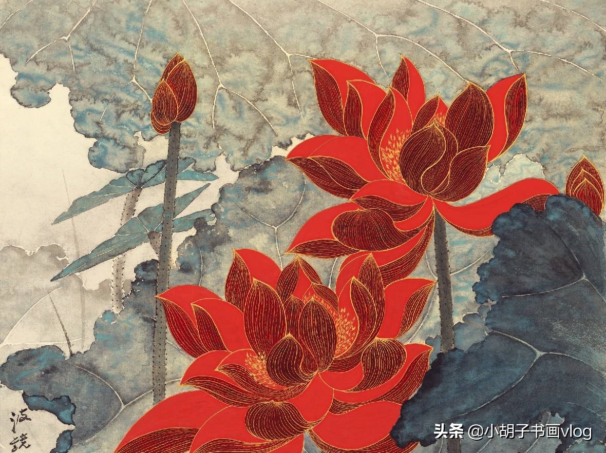 肖战梅花水墨画,肖战画梅花卡点