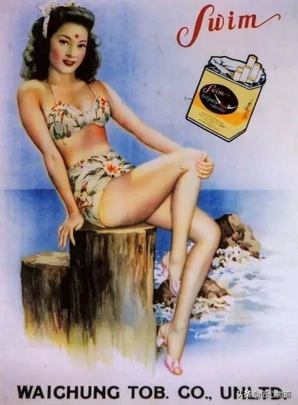 民国风--岁月里的民国香烟广告画都是大美女