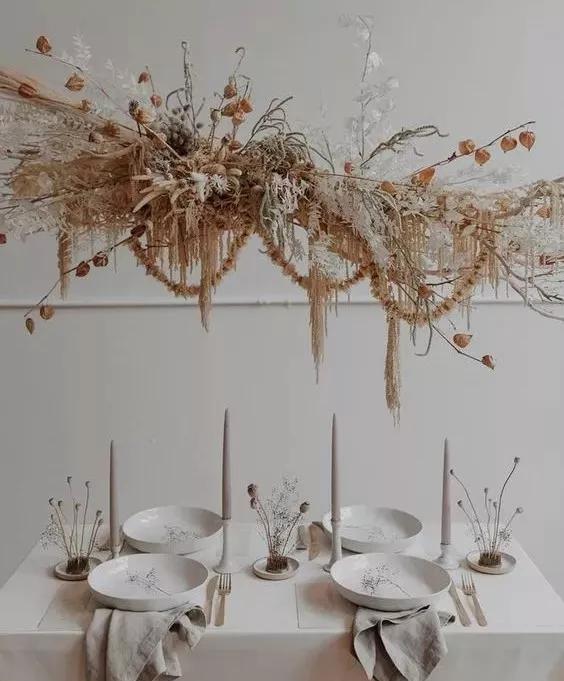 适合干花的装饰,简单的干花装饰