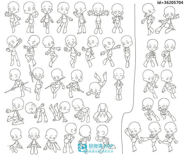 萌q版的可爱的小人怎么画,教你画漂亮的换装q版小人