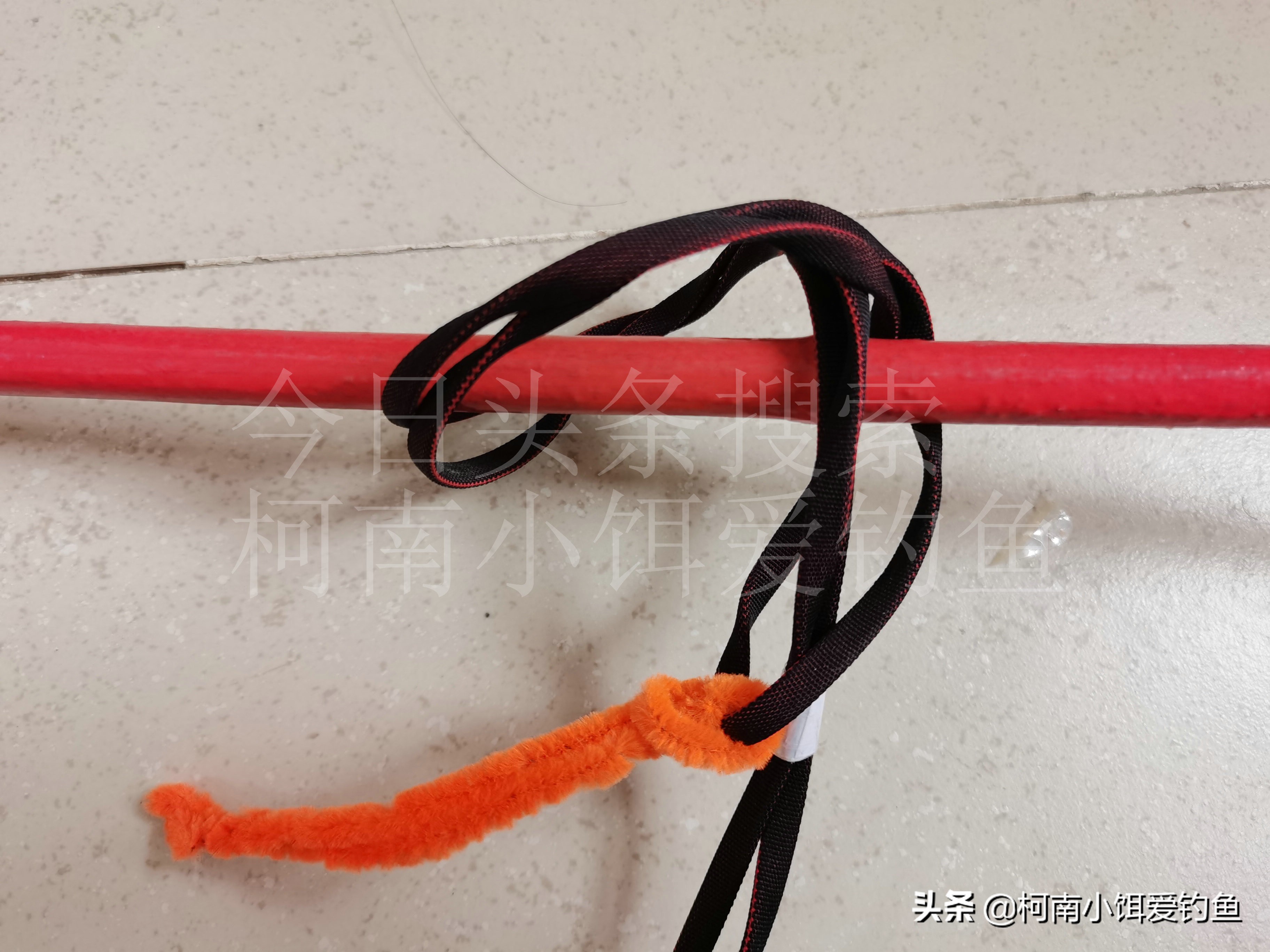 新手学钓鱼鱼线打结教程,钓鱼技巧鱼线打结方法图解