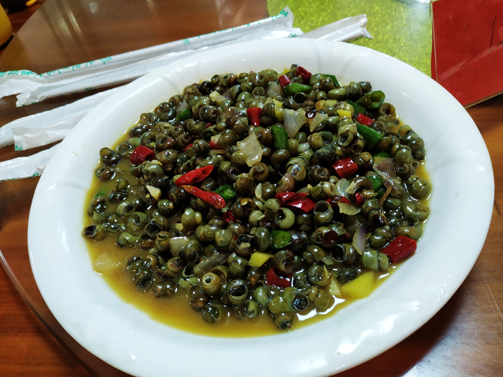 三门花桥镇红旗农家乐园午餐~非常有特色的一桌农家菜