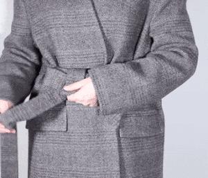 大衣腰带怎么系简单又好看,大衣短腰带系法简单又好看的系法