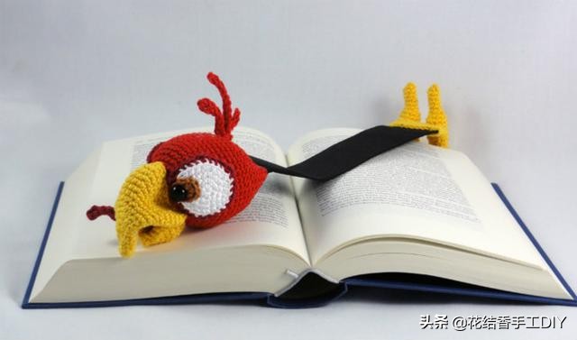 搞怪章鱼手工编织帽子,创意小动物书签编织法