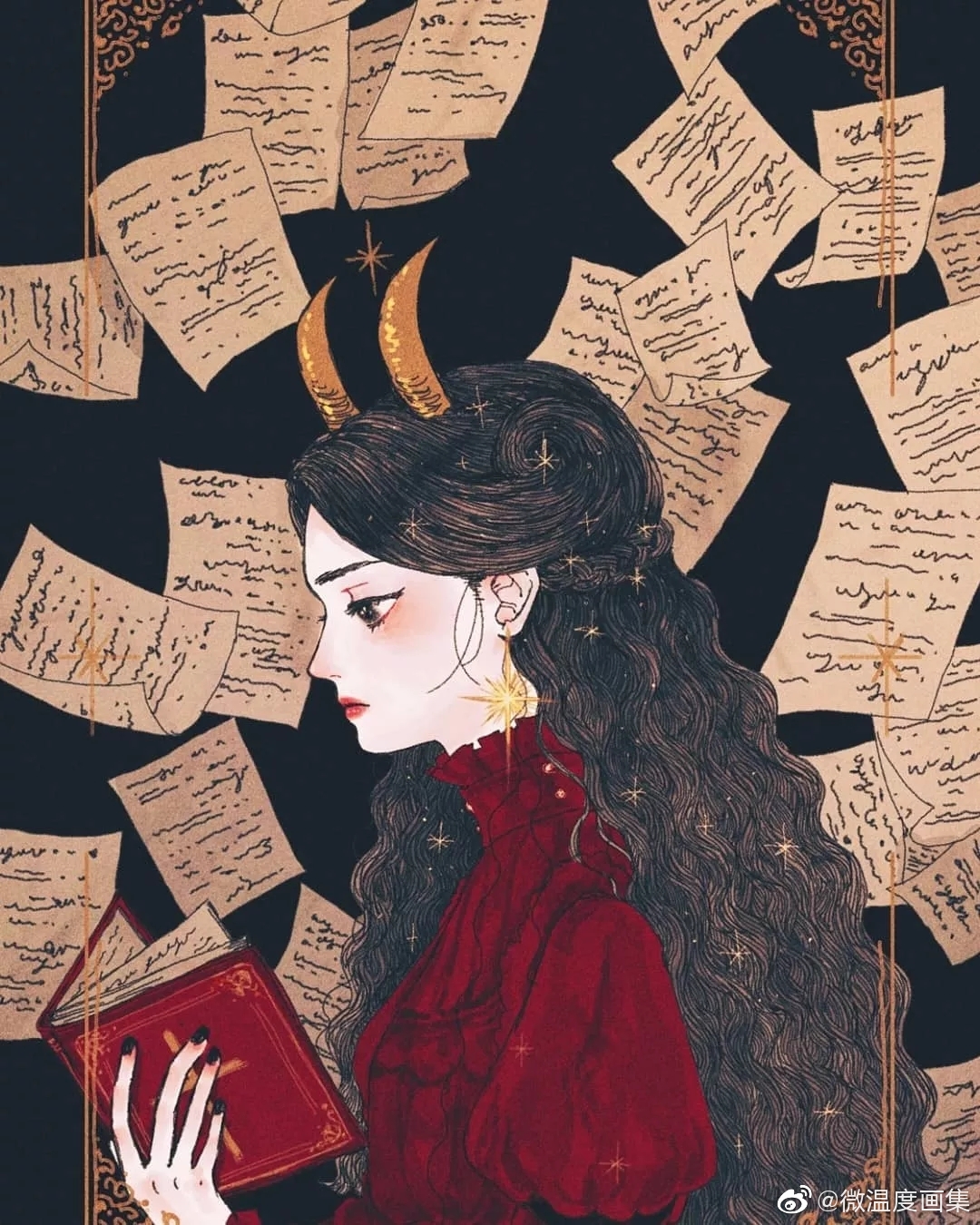 韩国画师线稿细节,韩国插画师画作图片