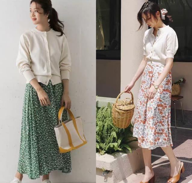 碎花裙穿搭的正确模式穿出高级感,碎花裙要怎么穿才不土气