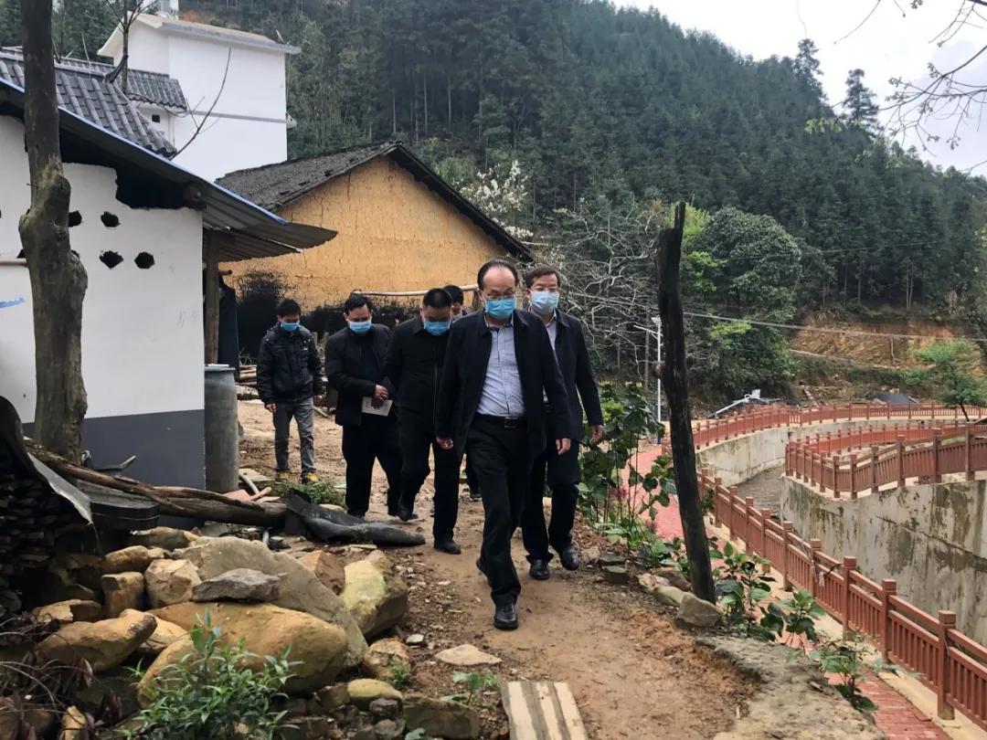 吕锦鸿督查威戎镇脱贫攻坚工作,吕松广西平南县