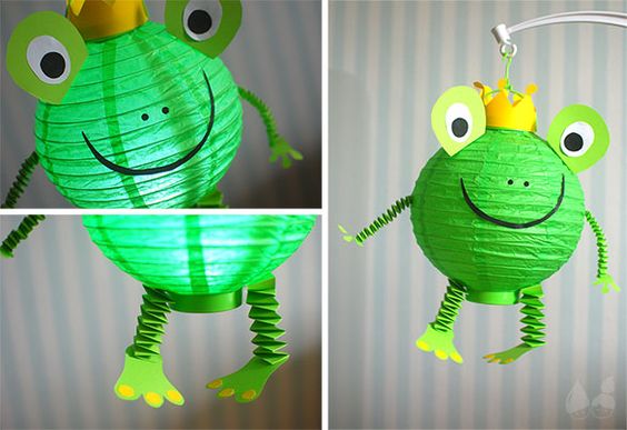 元宵节冰墩墩拿着小灯笼手工制作,能点灯的元宵节手工兔子小花灯