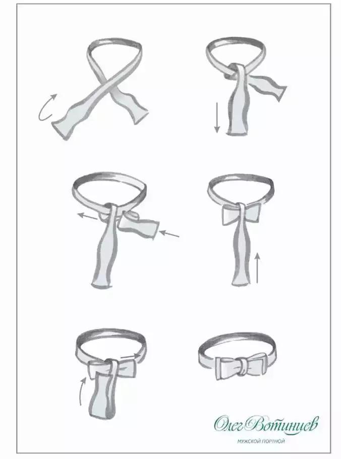 简易蝴蝶领结系法男士,蝴蝶领结男士