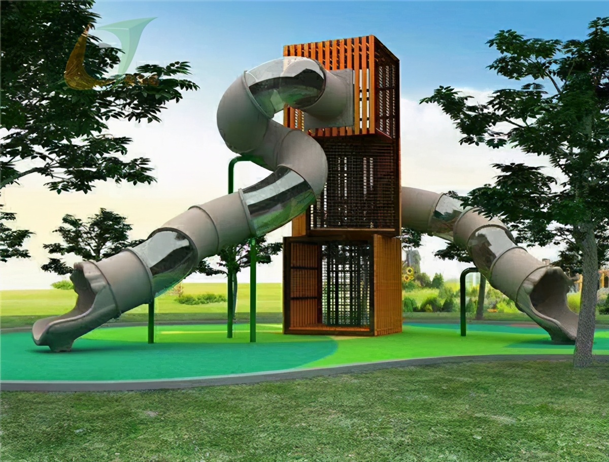 重庆非标定制不锈钢滑梯游乐设备,海口不锈钢旋转滑梯直销厂家