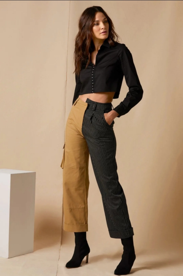 微胖怎么穿上衣配工装裤,160120斤微胖女生穿搭工装裤卫衣