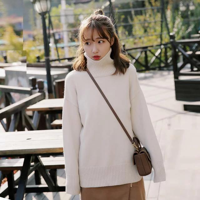 安以轩同款毛衣,高领百搭贴身保暖舒适修身打底衫