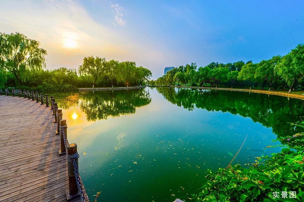 立秋时节让我们走进济南高新区彩虹湖