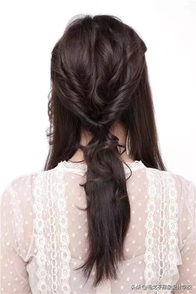 一学就会的日系盘发,新娘日系纹理盘发教程