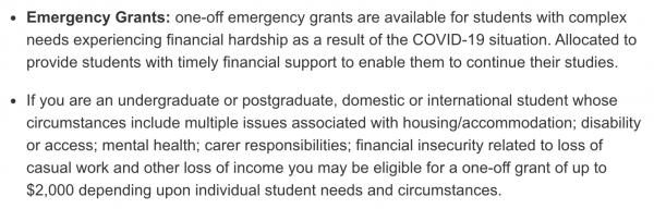 UNSW官宣发钱！中国留学生也可领取，还有7家大学纷纷跟进