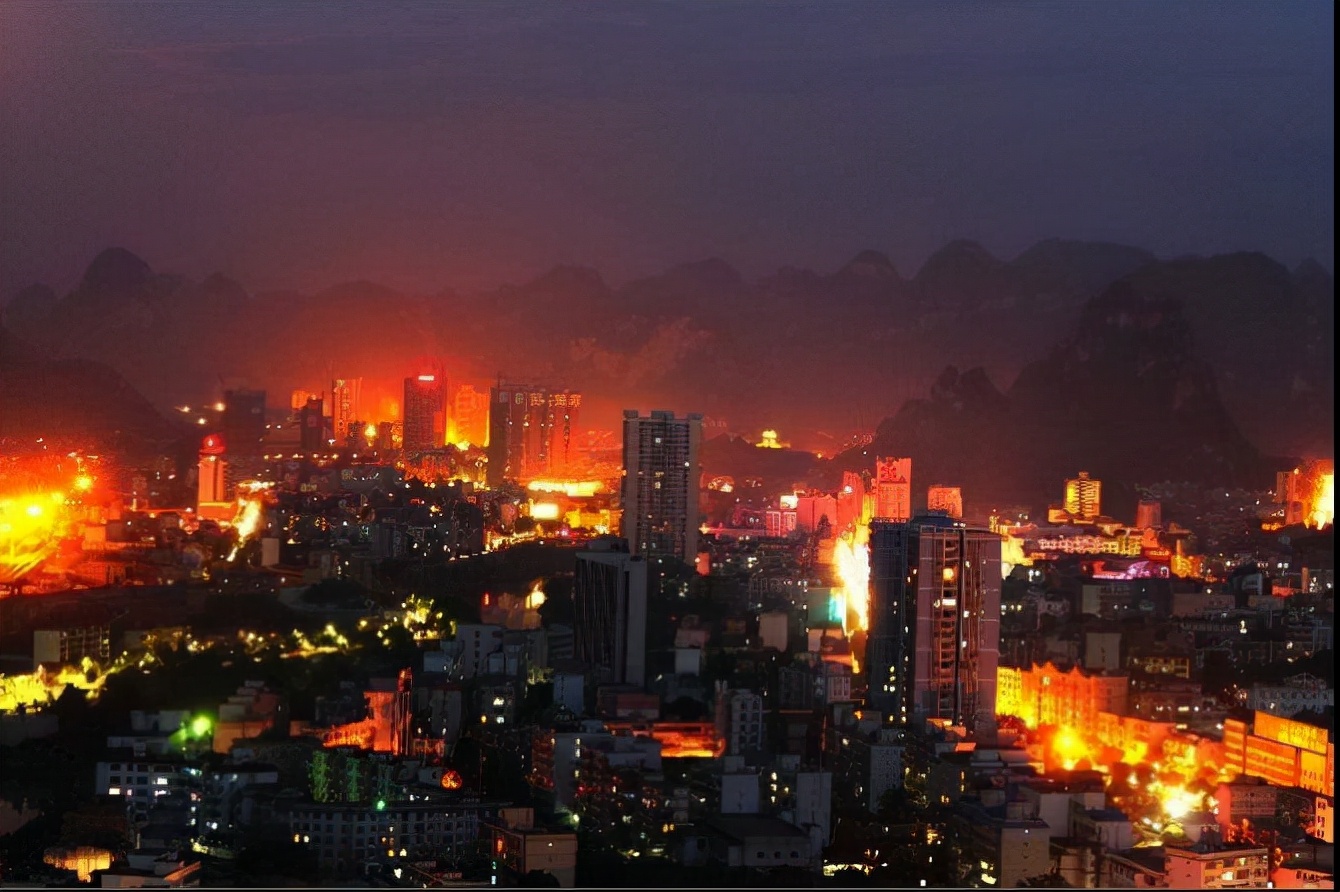广西河池喀斯特风景,河池市环江毛南族自治县旅游景点