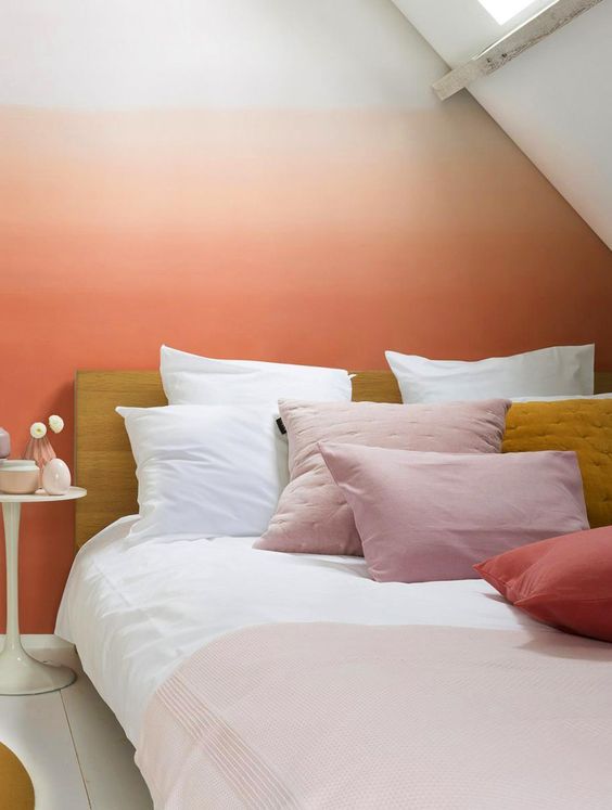 粉色墙面可以直接刷白漆吗,暗粉色墙面效果图