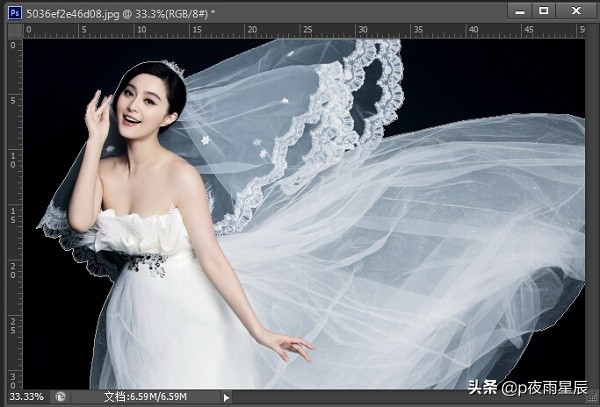 ps抠婚纱照透明效果,ps如何用通道抠取婚纱