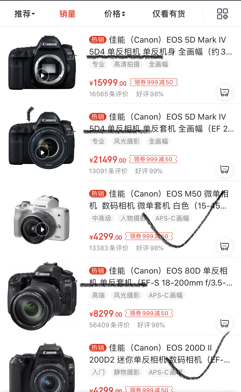 佳能相机入门m50二代和r50怎么选,同样价格相机选择索尼还是佳能