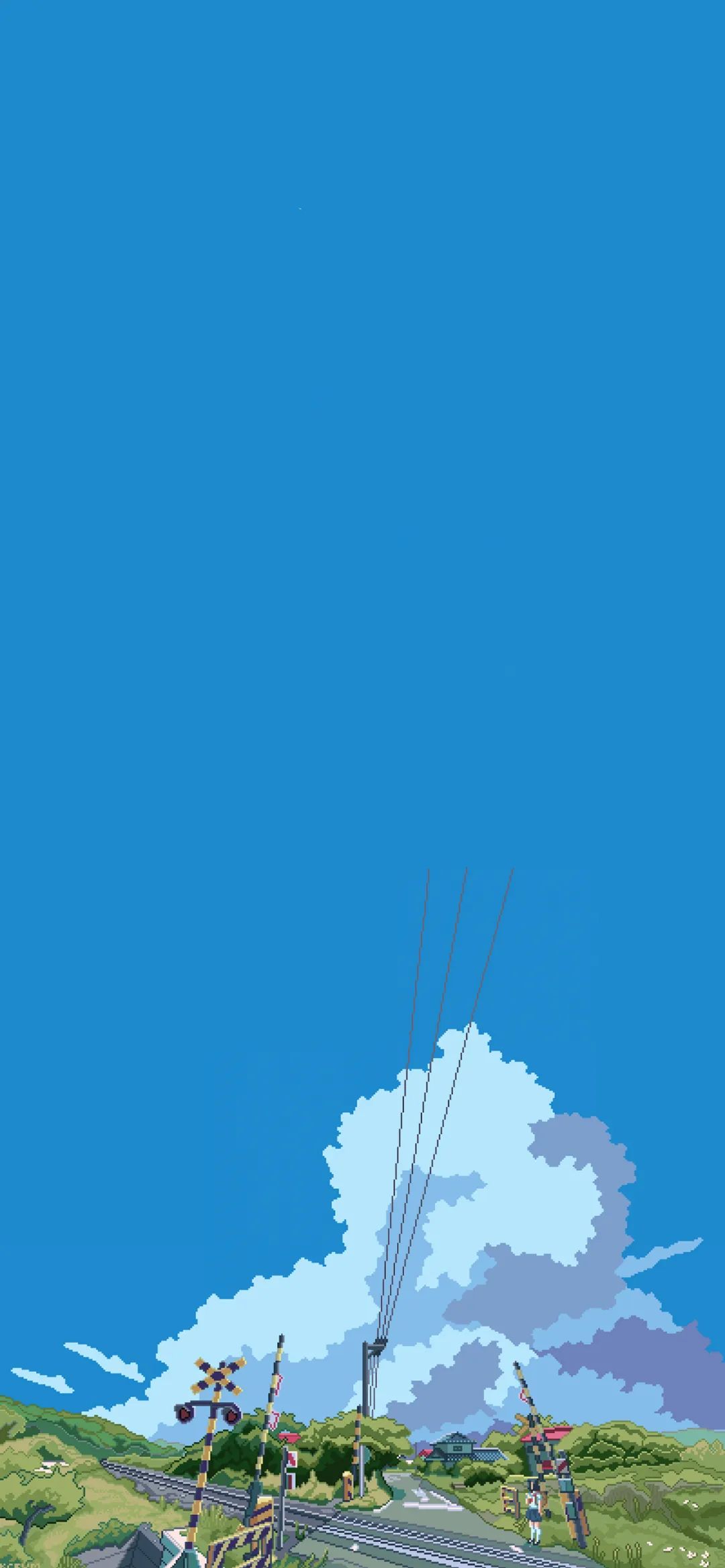 唯美像素风风景插画壁纸,像素风壁纸