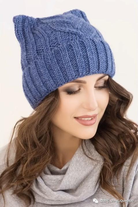 针织帽子简单款好看的,纯手工针织年轻人戴的帽子教程